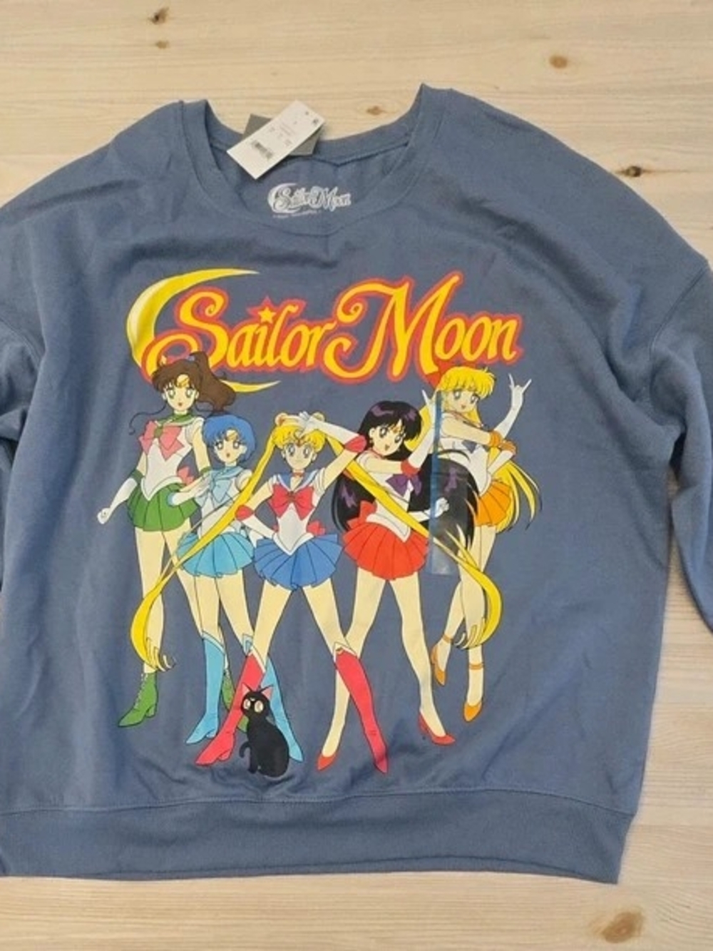 Sailor Moon Graphic Crewneck Sweater - Blue